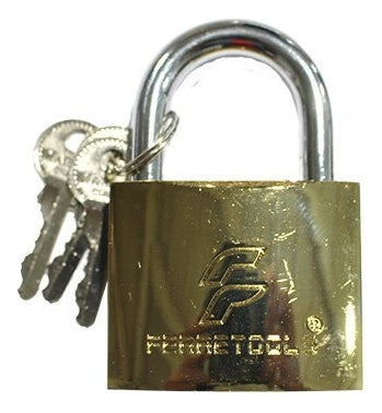 Candado 50mm Tsoy Dorado Brillante 3 Llaves Ferretools C0209