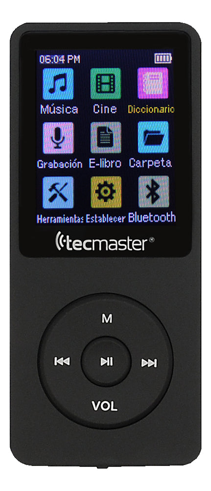 Mp3 Bluetooth 16gb Abs Audífono 3.5mm Tecmaster Tm-30052