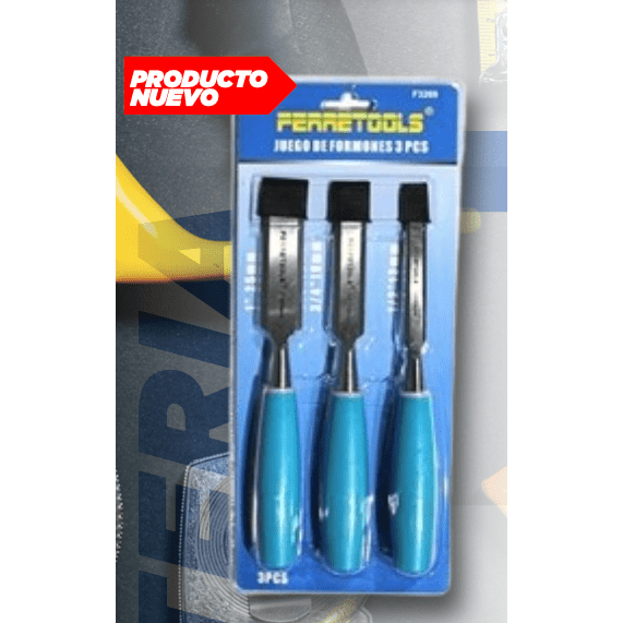 JUEGO DE FORMONES 3PCS 1/2 3/4 1 FC