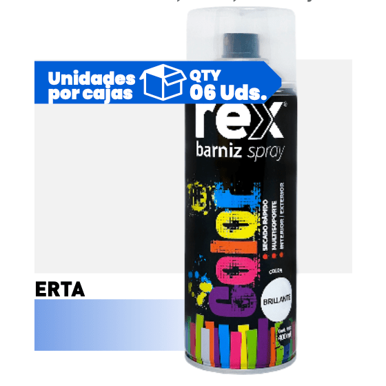 PINTURA SPRAY BARNIZ CAOBA 400 ML X 6