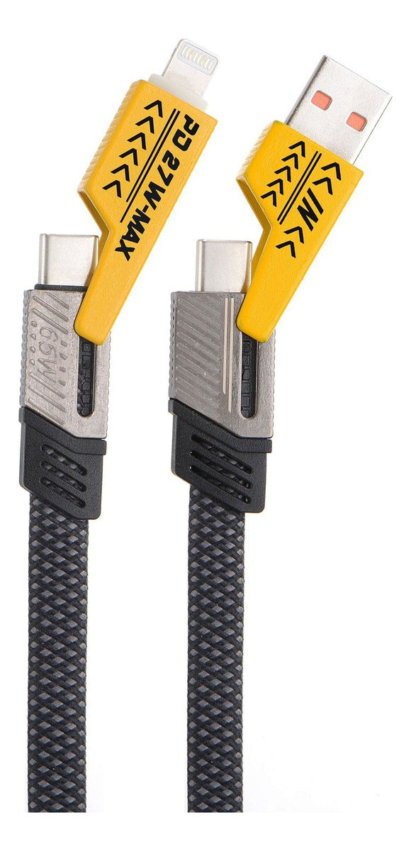 Cable Carga Rapida Usb-c/usb-a/lightning 1m Fiddler Fd-lm06