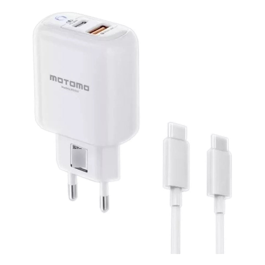 Cargador De Pared Pd010 Tipo C A Tipo C 20w Motomo Pa008