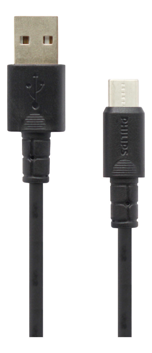 Cable Usb Usb-a 3.0 A Usb-c 3amp/1m Negro Philips Dlc3001ab