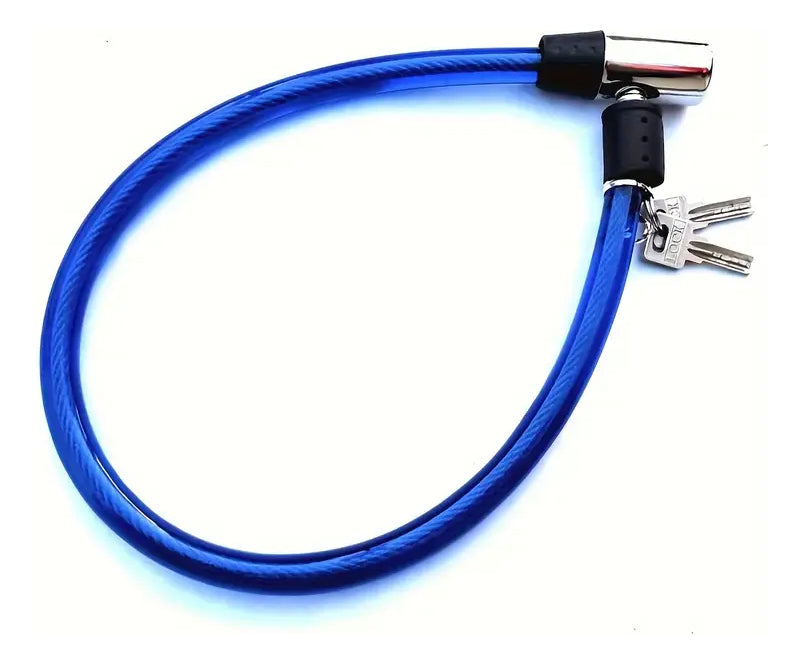 Candado Para Bicicleta Con Llave Chico Azul Nice Ideal 18712