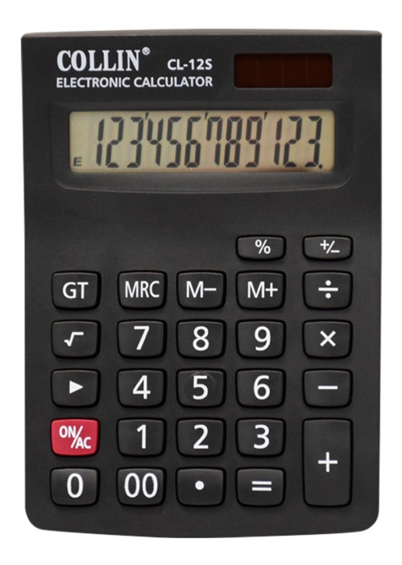 Calculadora Collin Doble Visor 12 Dígitos Estándar Cl-12s