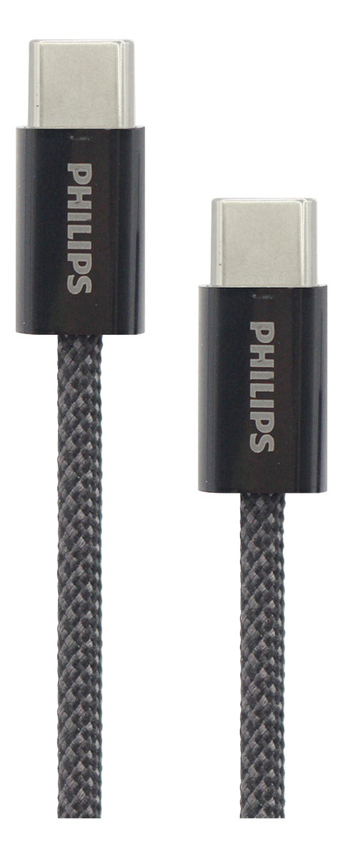 Cable Usb Usb-a 3.2 A Usb-c 60w/1m Negro Philips Dlc5051cb