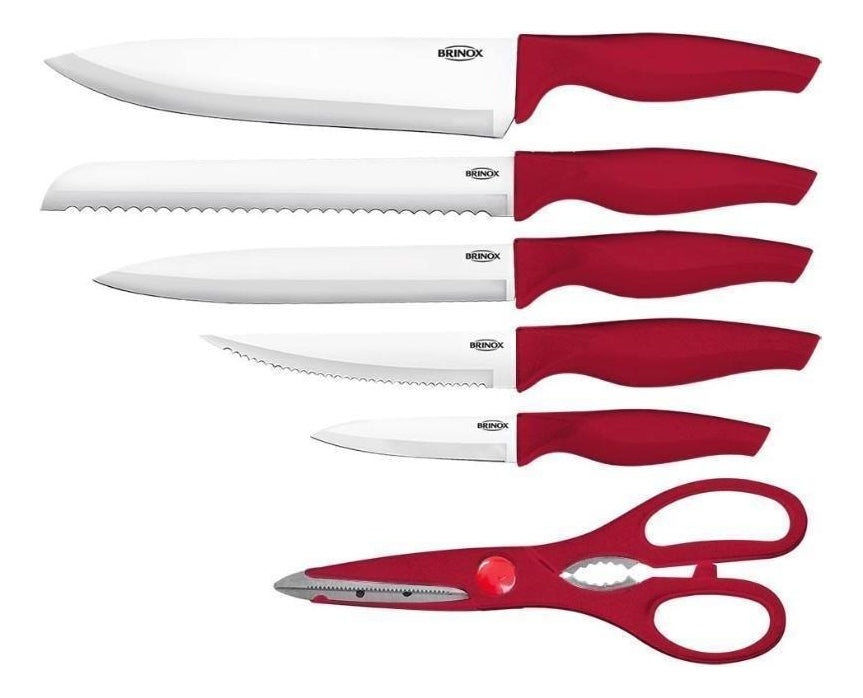 Set De Cruz Roja Con 5 Cuchillos Y Tijeras, 6 Piezas