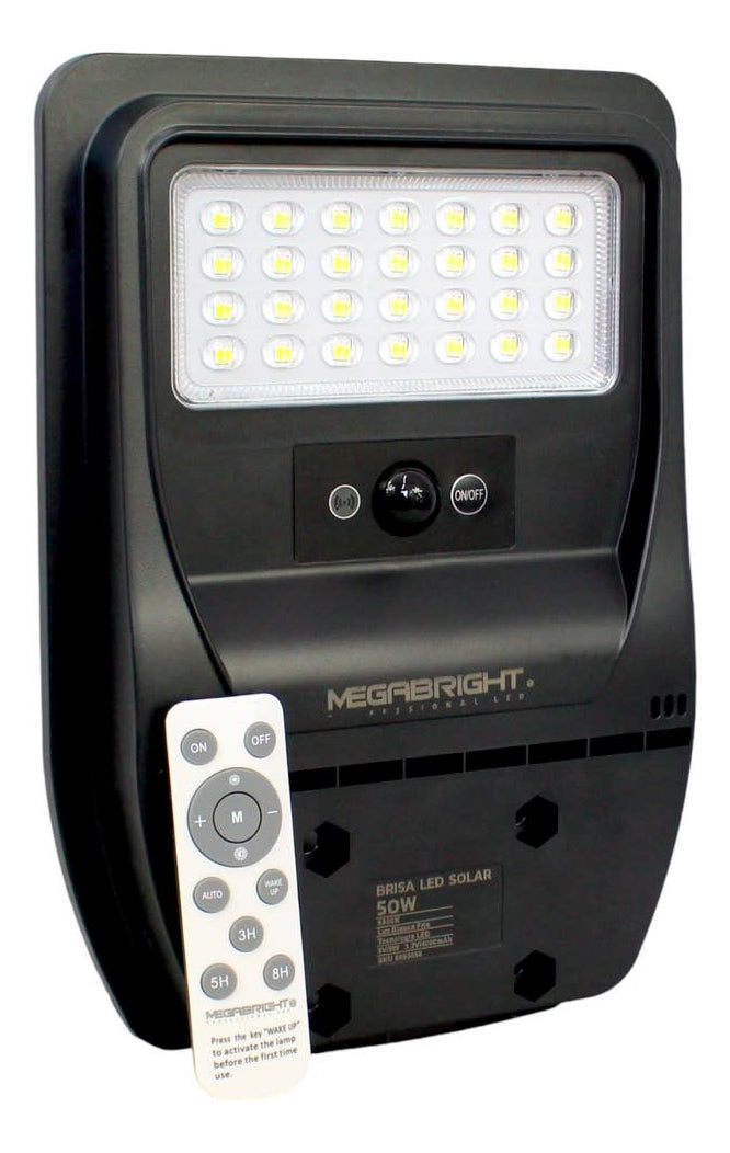 Luminaria Solar Brisa Led 50w/6000k 600lm Megabright 6050050