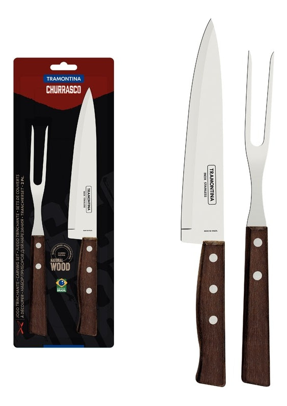 Juego Para Asado 2 Piezas Tradicional Tramontina 22299-013
