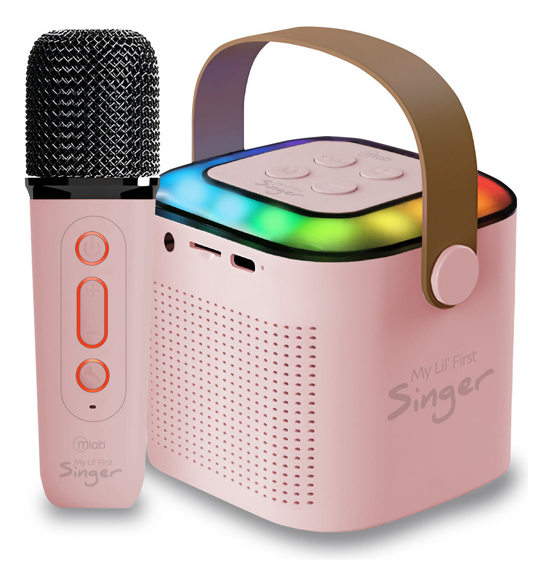 Parlante My Lil First Sínger Luz Rgb 1 Mic Inalam Mlab 09392