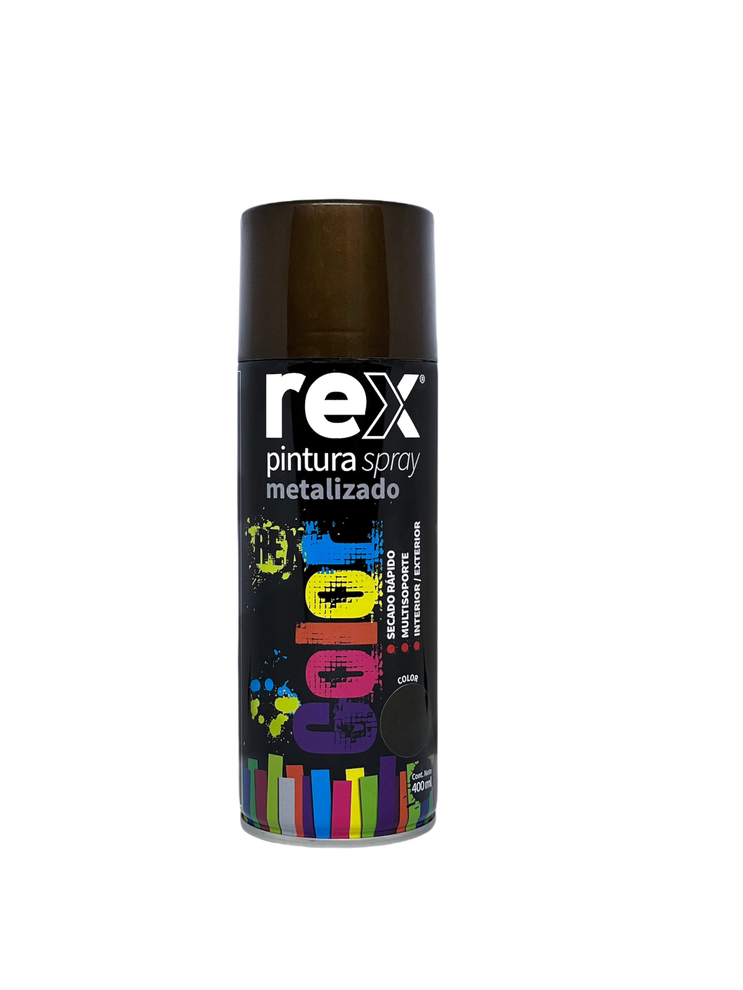 Pintura Spray Metalizado Bronce 400ml Rex 60021