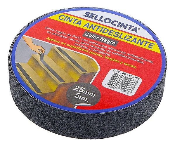 Cinta Antideslizantes 25mm X 5mts Sellocinta Tee4000011