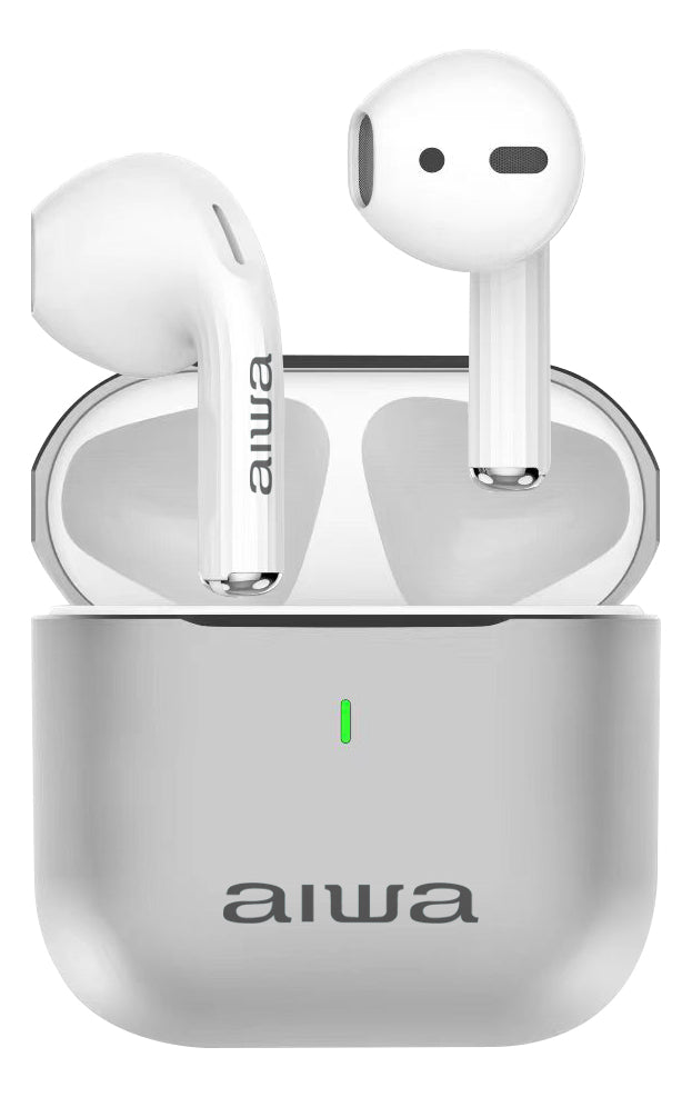 Audífonos Bluetooth Inalámbricos Aiwa Funcion Tws Awtwsg100m Color Blanco