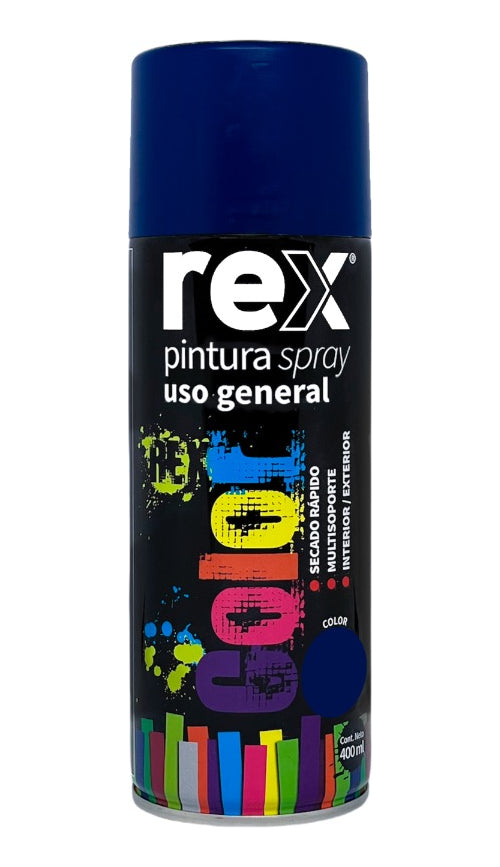 Pintura Spray General Color Azul 400 Ml Rex 60003