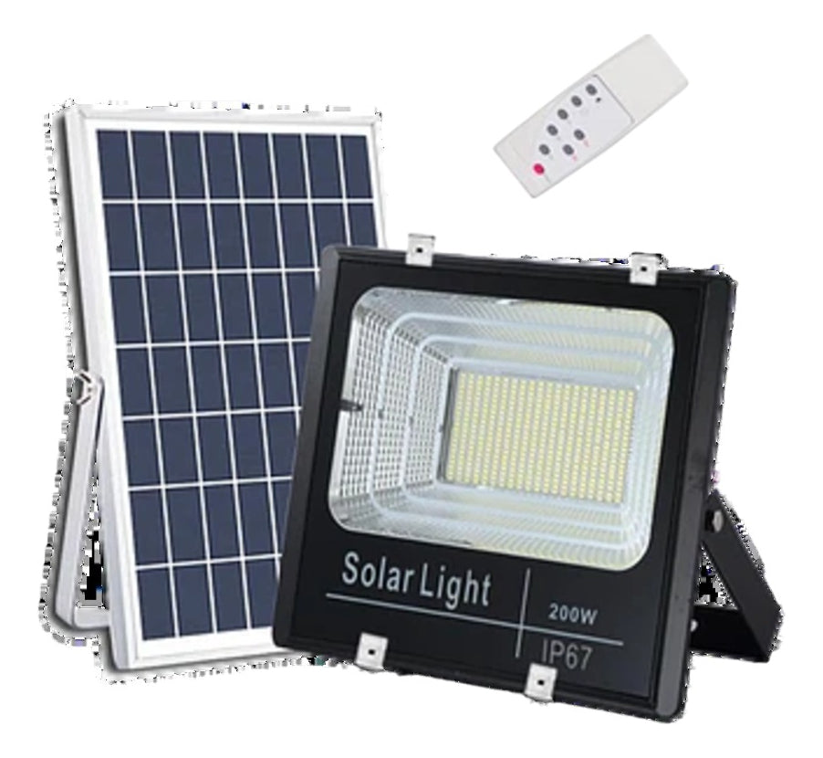 Proyector Panel Solar Lamp 200w/6500k Ip66 Pm-006 Irm-10958