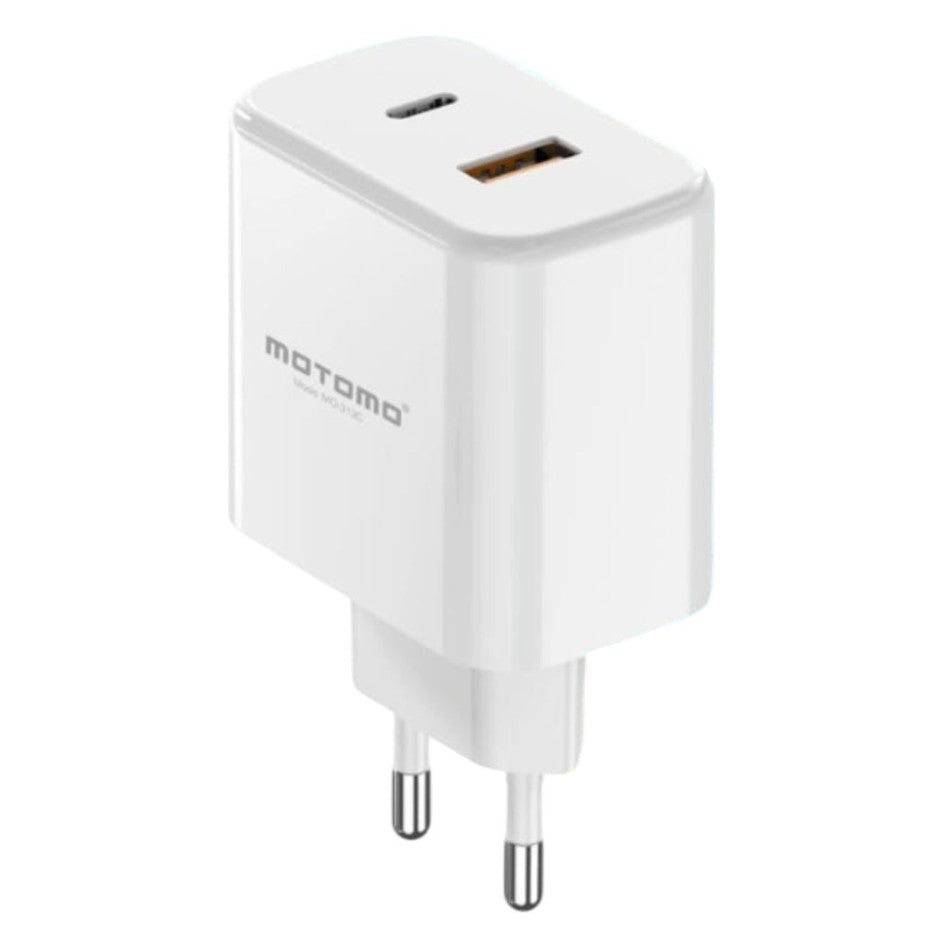 Adaptador Carga Pared Usb-c/usb-a Pd-25w/3.0 Motomo Mo-313c