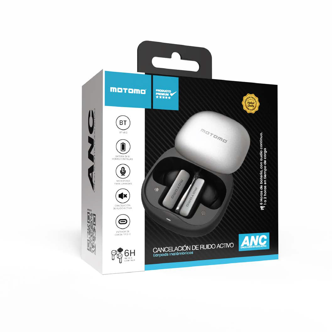AUDIFONOS INALAMBRICO TACTIL BT V6.0 5H  40H MOTOMO AUEARP89